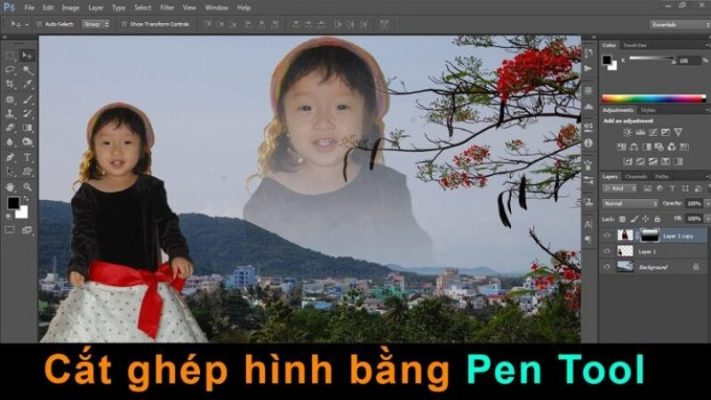 cách cắt ảnh trong photoshop