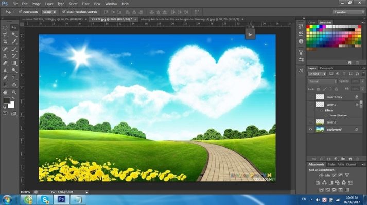 Cách cắt ảnh trong Photoshop