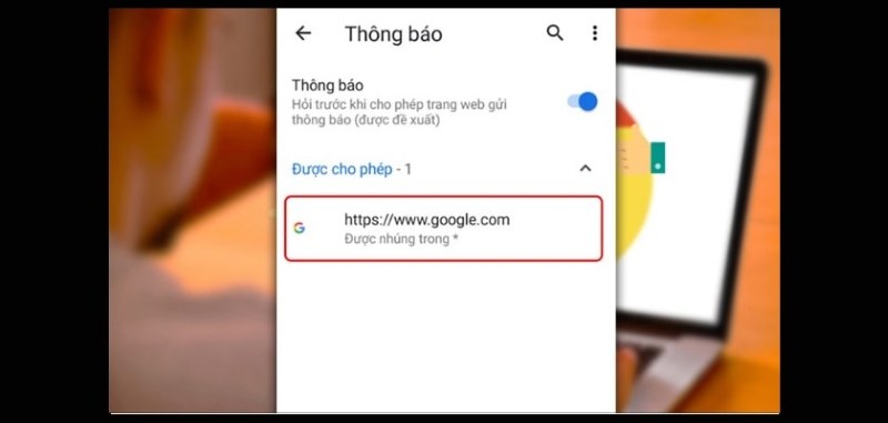 Hướng dẫn tắt thông báo Chrome