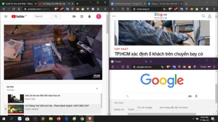 Cách chia đôi màn hình máy tính
