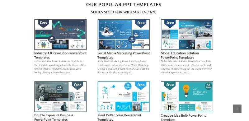 Free Templates Design cung cấp nhiều mẫu Powerpoint đẹp 