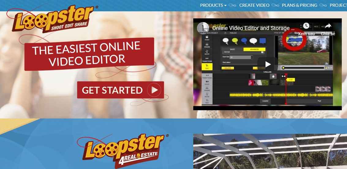  Chỉnh sửa video online miễn phí trên Loopster