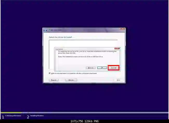  Lỗi cài Windows 7 không nhận ổ cứng